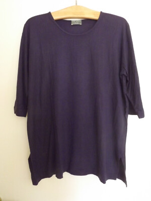 Via Appia Due, tolles shirt, 3/4-Arm, lila, Gr. 44