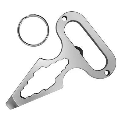 KH-SECURITY EDC Keychain Schlüsselanhänger Flaschenöffner Schraubendreher Maulschlüssel