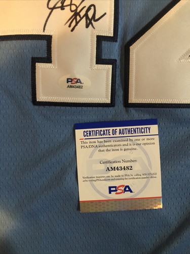 NORTH CAROLINA TAR HEELS- SEAN MAY SIGNED AUTOGRAPH JERSEY PSA COA CHAMP - Picture 6 of 7