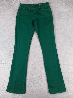 Levis Jeans Women 26 Green Denim Demi Curve Modern Rise Bootcut Skinny 28x33