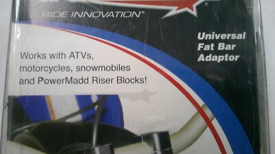Powermadd Fat Bar Adaptor Fits Motorcycles/ATV/Snowmobile P/N