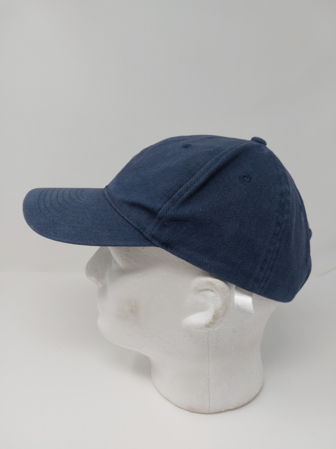 Blue Blank Strap Back Hat Adjustable Light distre… - image 4