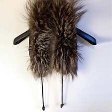 Silberfuchs Pelz Kapuze Kragen Fellkragen Pelzstreifen Jacke 70 cm