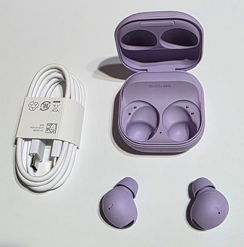 Écouteurs sans fil Samsung Galaxy Buds2 Pro SM-R510 violet Bora inutilisés dans un emballage en vrac