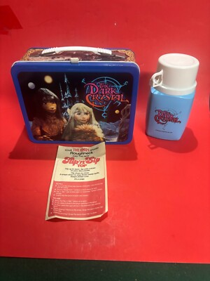 Vintage The Dark Crystal Metal Lunchbox With Thermos 1982 Jim Henson COMPLETE