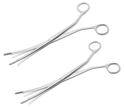 2 Pcs Randall Kidney Stone Forceps Fig.2, 22cm, High-Quality Stainless Steel