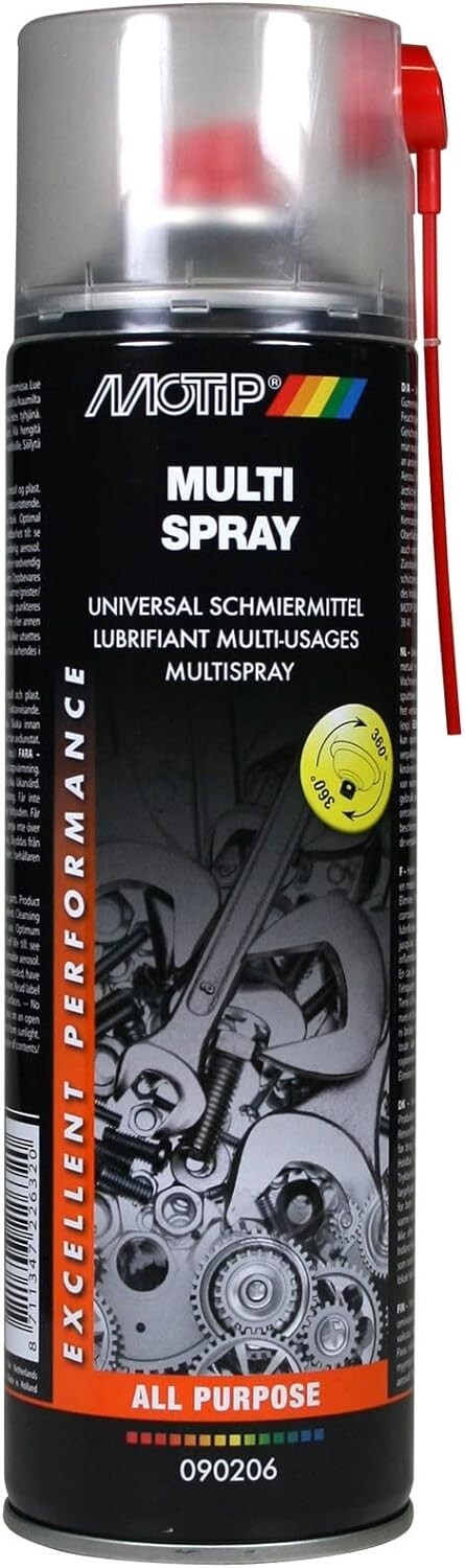 Motip olio lubrificante grasso multiuso protettivo spray 500ml pulisce protegge