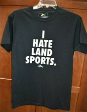 Unisex T-Shirt, Swim With Issues, "I Hate Land Sports" Swimming T-shirt Medium