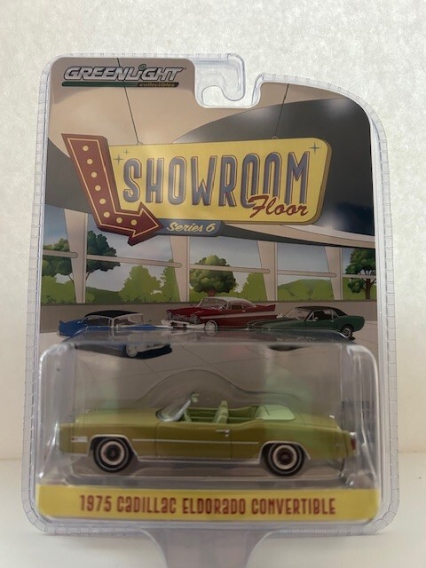 2024 GREENLIGHT 1975 CADILLAC ELDORADO CONVERTIBLE SHOWROOM FLOOR SERIES 6 1:64