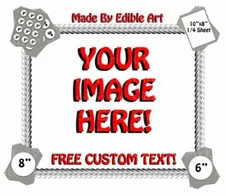 Create Your Own Custom Birthday ~ Edible 2D Fondant Cake Cupcake Topper ~  *