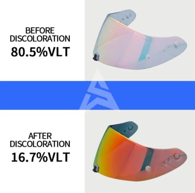 Photochromic Red Visor Lens For Scorpion EXO 1400 Carbon EXO