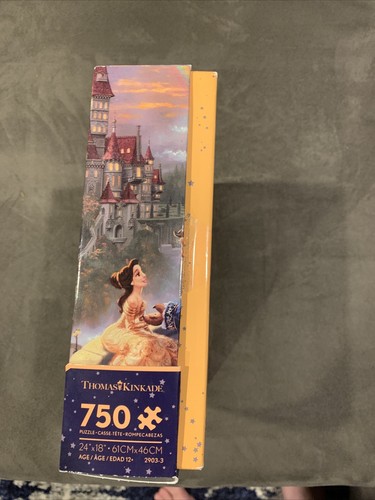 Thomas Kinkade Disney Beauty and The Beast Falling in Love Puzzle 750 Pieces NIB - Picture 3 of 6