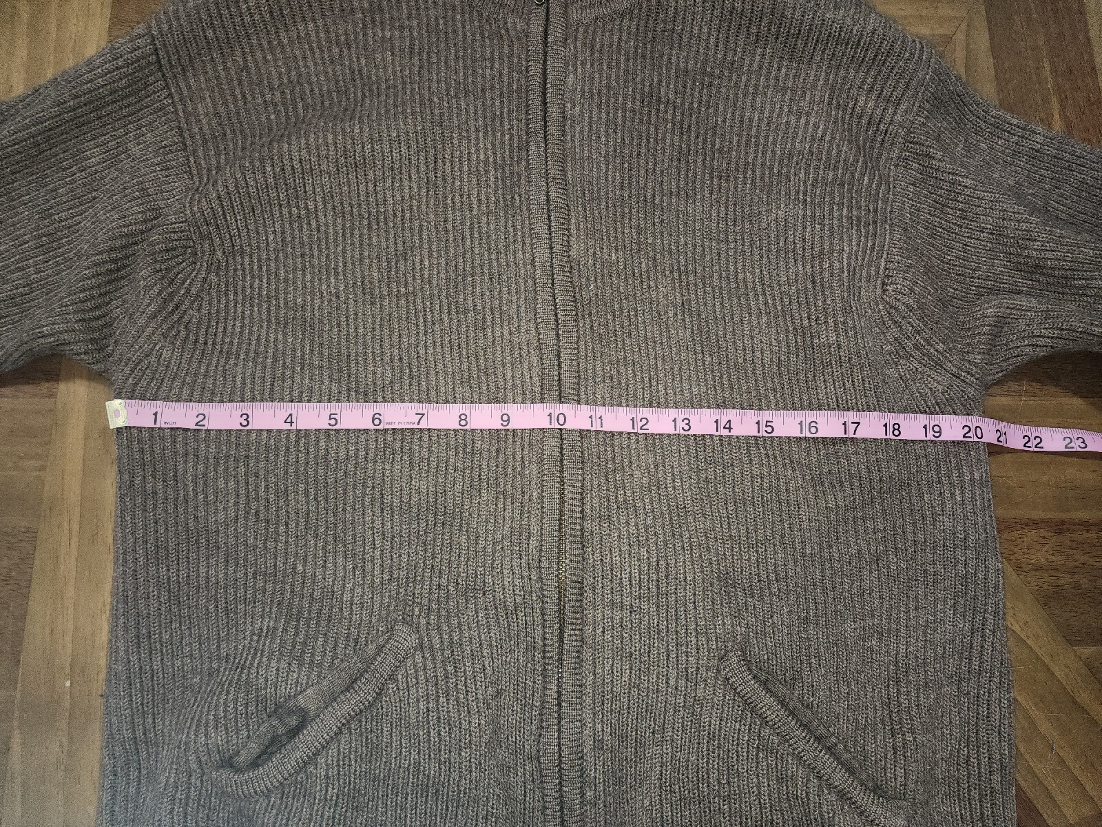 Pendleton Wool Full Zip Up Sweater Jacket, Tan, L… - image 3