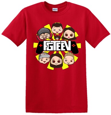 GURKEY FUNnel Vision T-Shirt FGTeeV Gaming Team Mens Kids Christmas Gift  Top | eBay