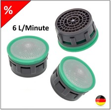 1 - 10 Stück / Spar-Strahlregler / Wassersparer 6 l/min, Perlator M22/24 Einsatz