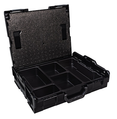 Sortimo Systemkoffer L-Boxx 102 mit Kleinteileeinsatz 5 Mulden und Deckeleinlage