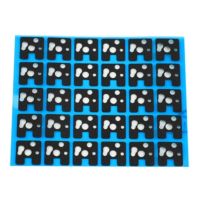 120-Piece Mechanical Keyboard Sticker Insulation Film Buffer Foam for Noise Reduction and Protection