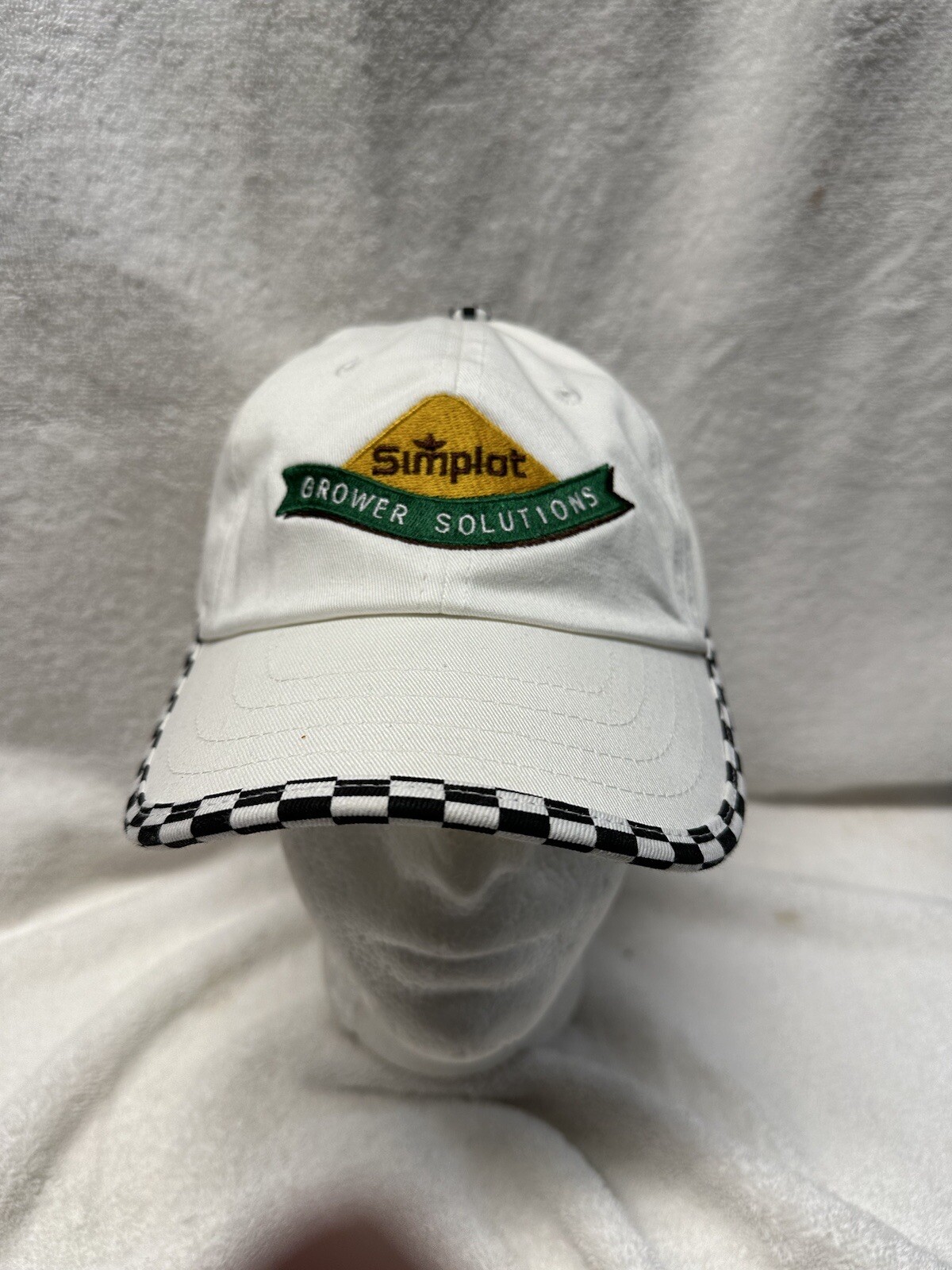 Simplot Grower Solutions Put Crew Hat, White, Hoo… - image 1