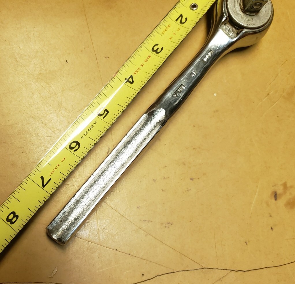 Vintage Kraeuter Tools 32070 Chrome Reversible Ratchet Wrench 3/8