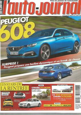 DAS AUTO JOURNAL NR. 912 PEUGEOT 608 / NISSAN JUKE RESTYLE / CITROEN C1 / C4 CACTUS