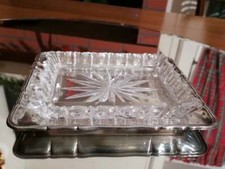 svuota tasche vintage burriera  cristallo molato