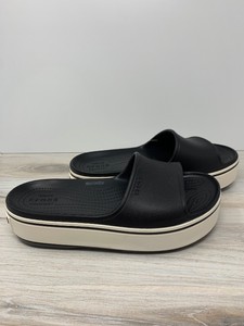 black platform slide