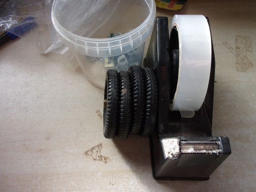 Meccano 4 x Black Rubber Tyres Mounted On 2" Black Pulleys - Part 142a & 20a - Picture 2 of 2