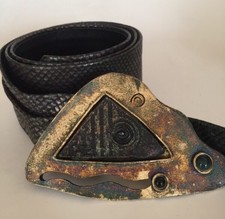 Patina Belt Pin Buckle Natural Patina Belt