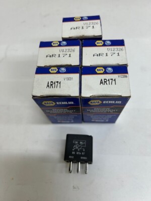 (5) Napa Echlin AR171 Relay 30 Amp 5 Terminal Multi-Purpose Relay- MURRAY 36009