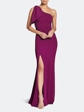 NEW, Dress the Population Georgina Gown in Dark Magenta Size L EP46