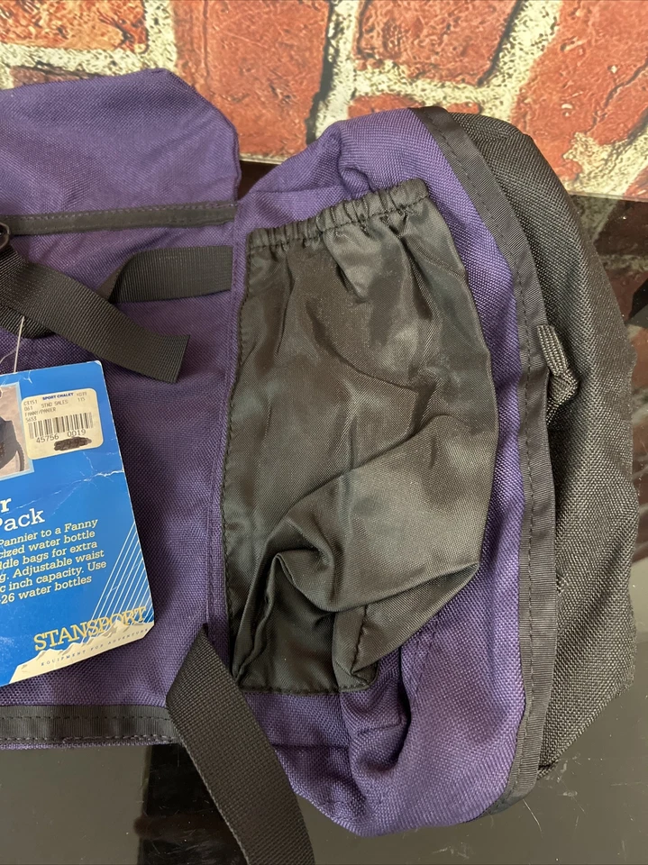 Riñonera vintage alforja Stansport nueva con etiquetas púrpura Foto 3 de 4
