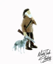 O scale Hillbilly HUNTER and his Hound comes Ready Painted 1/48 figure set