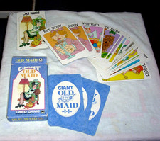 GIANT OLD MAID CARD GAME, Complete, 1988 Western Publishing Golden