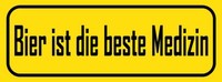 Holzschild 10X27 Cm Bier Ist Die Beste Medizin Essen Trinken Deko Geschenk Holz