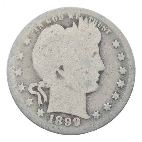 BETTER 1899-O Liberty Barber 90% Silver US Quarter *143