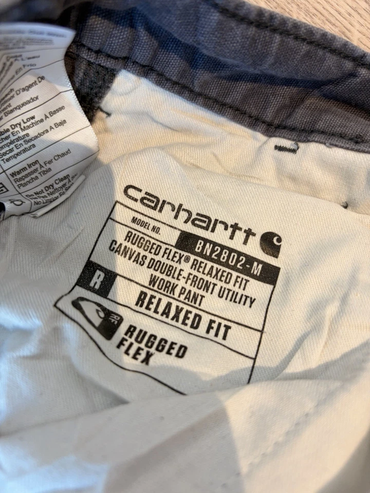 Carhartt Rugged Flex Relaxed Fit Double-Front Knee Canvas Trousers Men's 31x32, photo 4 of 5