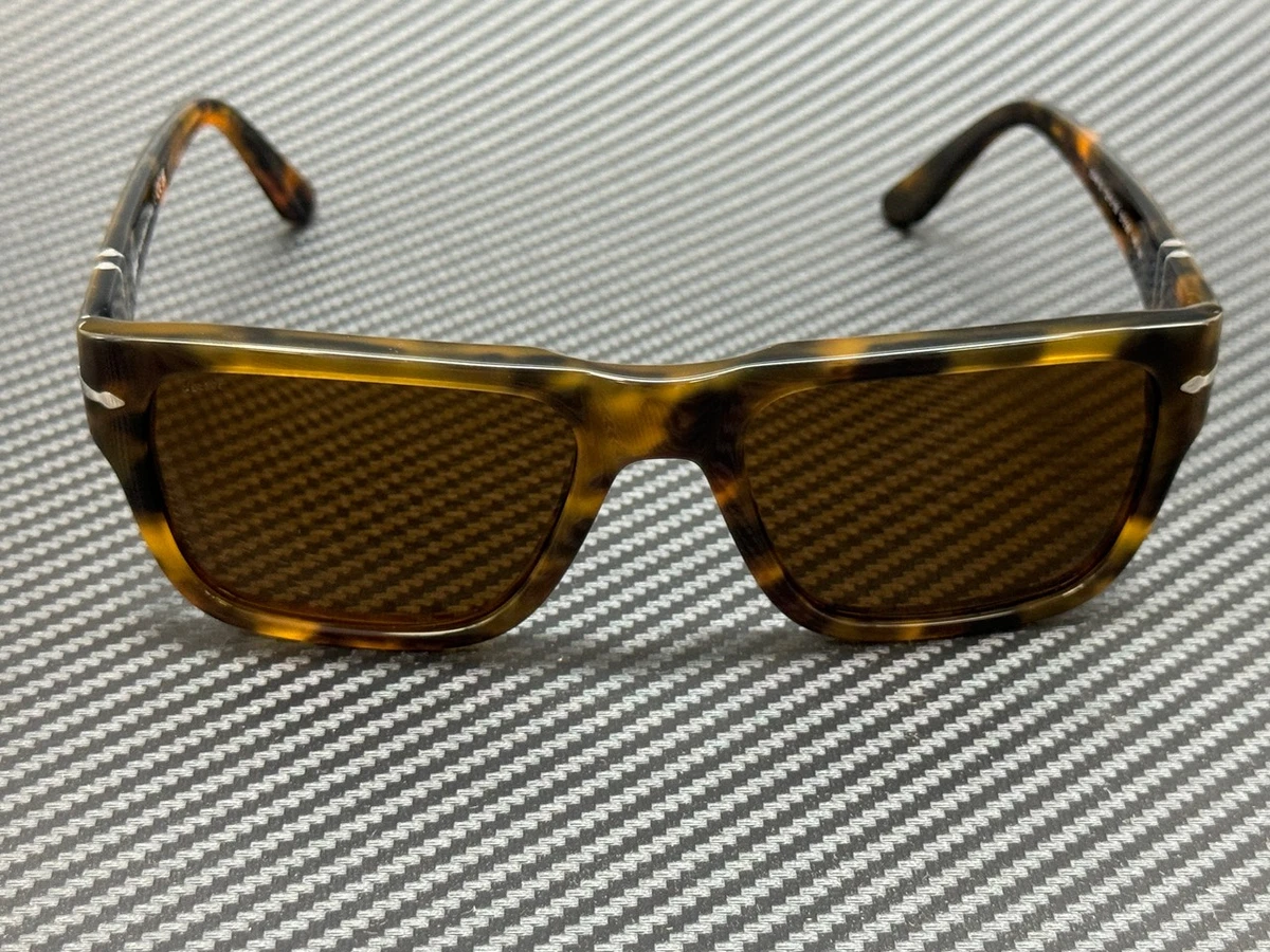 PERSOL PO3348S 121033 Havana Brown Unisex 57 mm Sunglasses