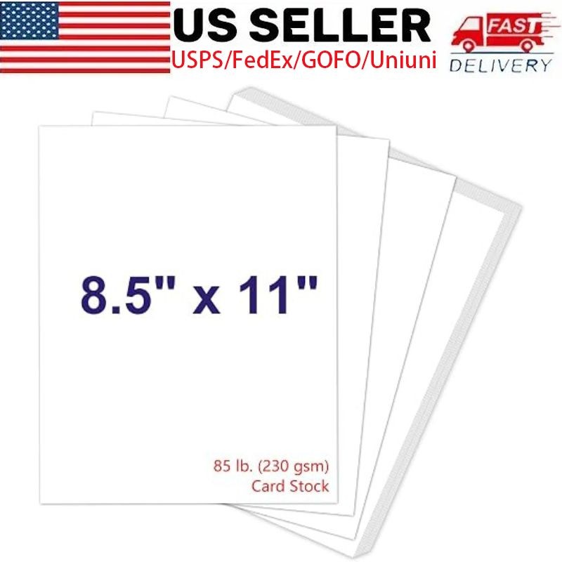 8.5x11 White Cardstock 30 Sheets, 230gsm 85lb Heavy Paper for Printer Crafts