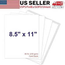 8.5x11 White Cardstock 30 Sheets, 230gsm 85lb Heavy Paper for Printer Crafts