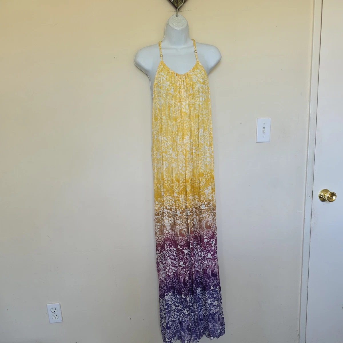 forever 21 ombre maxi dress Forever 21 + Ombre High Neck Maxi Dress