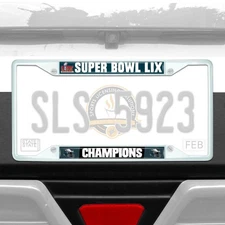 Fanmats Philadelphia Eagles Super Bowl LIX Champions White License Plate Frame