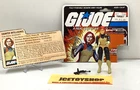 1982 GI JOE SERIES 1 V1 SCARLETT STRAIGHT ARM FULL CARD CUT COMPLETE NEW O-RING