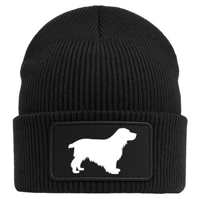 Beanie English Cocker Spaniel Silhouette Geschenkidee English Cocker Spaniel Ges