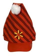 Walmart Associate Santa Hat Ball Cap Trucker Stocking RED