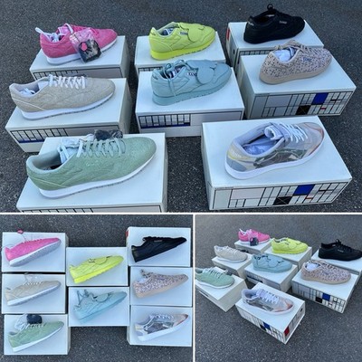 Lot Of 8 DS Sz 13 Reebok X Eames Sneakers   Club C 85 Classic 670 ChAiR LeAthEr