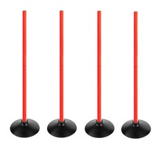 Orange Soccer Agility Poles Set Detachable Sports Trainning Speed Pole Slalom...