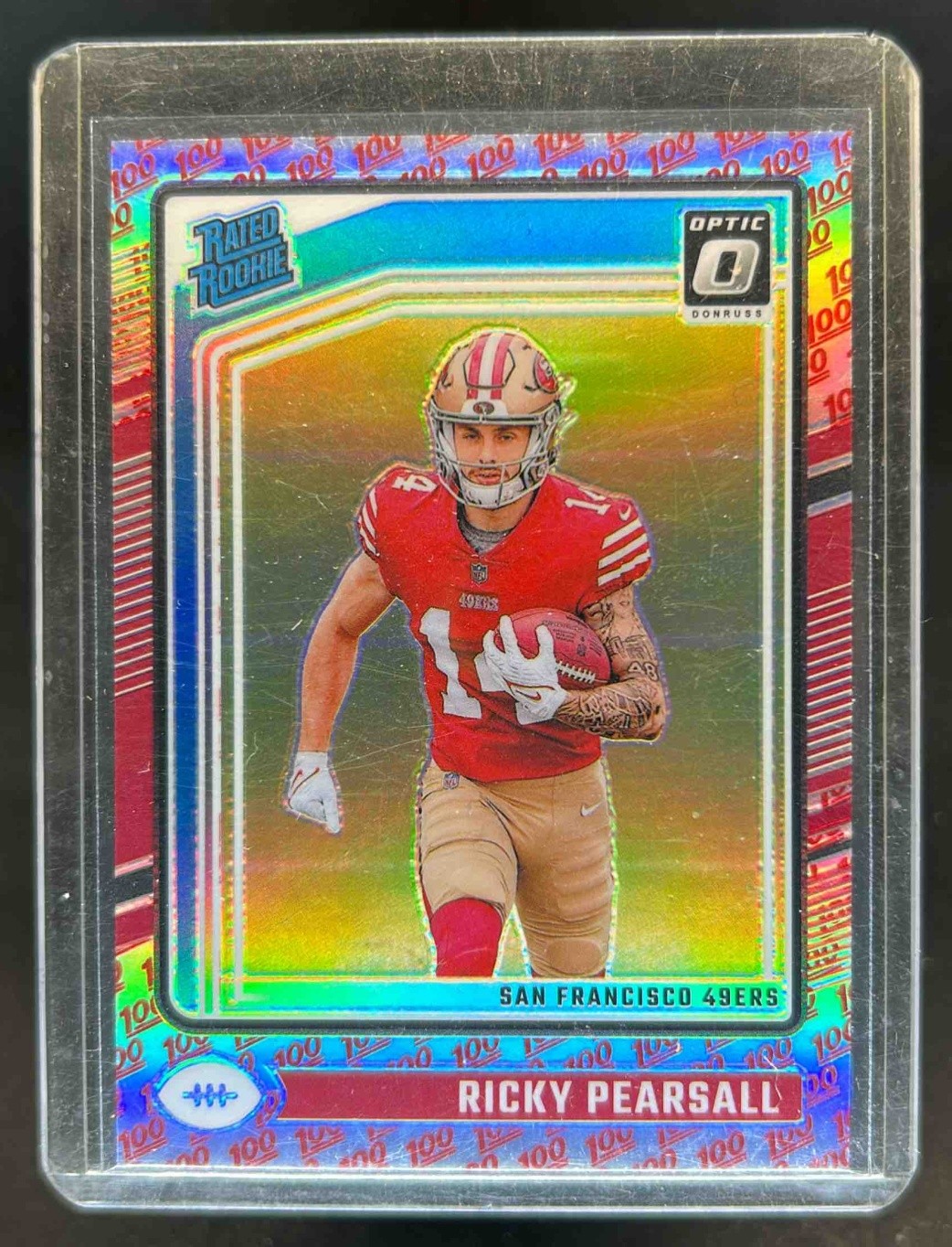 2024 Donruss Optic Ricky Pearsall One Hundred Rated Rookie #284 49ers