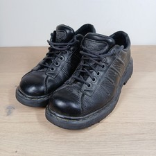 Dr. Martens 9764 Mens 10 Vintage Black Leather Platform Chunky Shoes 90s Y2K