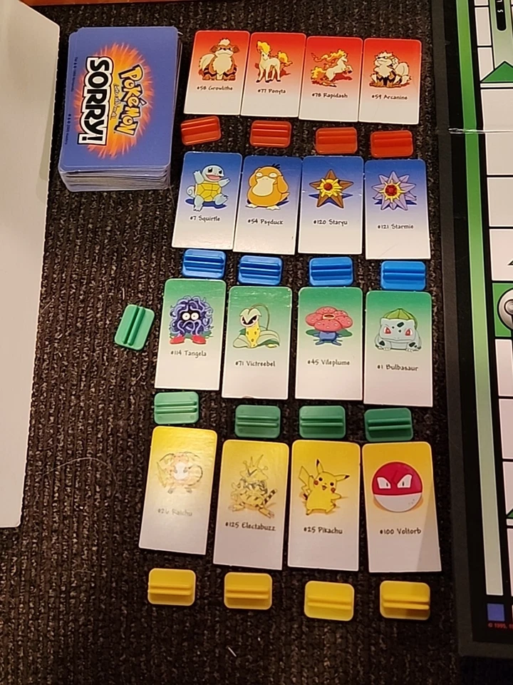2000 Sorry! The Pokemon Edition Game by Parker Brothers Complete in Good Cond - Image 3 of 4