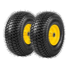 Two 15x6.00-6 15x6-6 15x6x6 Lawn Mower Turf Tires Wheels 4 Ply Rated Two 15x6.00-6 15x6-6 15x6x6 Lawn Mower Turf Tires Wheels 4 Ply Rated